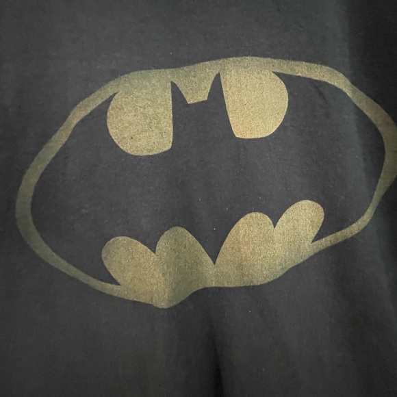 Batman Black Short Sleeve Tee Shirt Cotton Size XL - Picture 2 of 7